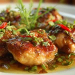 Skillet Bang Bang Chicken Thighs