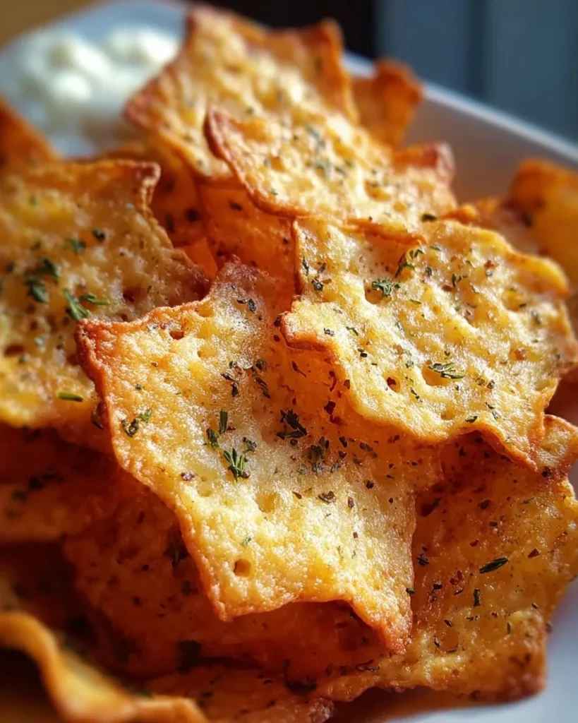 Crispy Cottage Cheese Chips