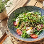 Salade de Lentilles et Roquette avec Vinaigrette Balsamique